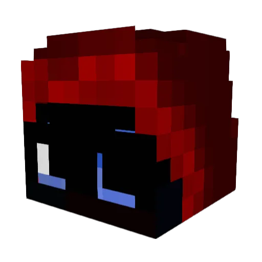 derjulian3 Minecraft avatar head, 3D render