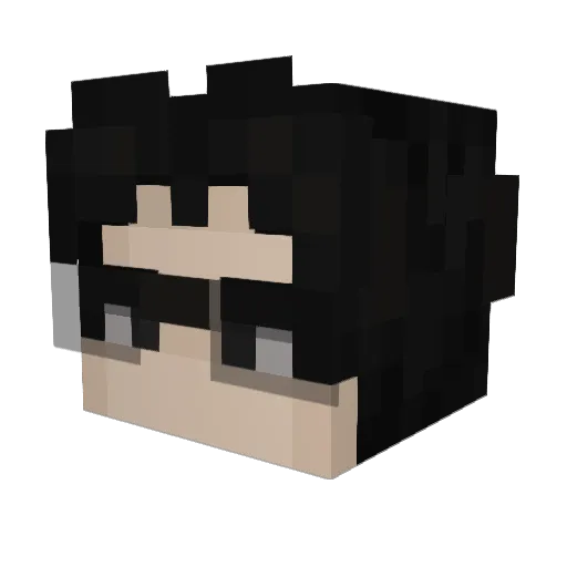 derjy_chilen Minecraft avatar head, 3D render