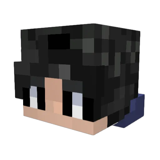 derk_21 Minecraft avatar head, 3D render