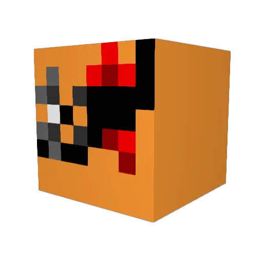 derkam01 Minecraft avatar head, 3D render