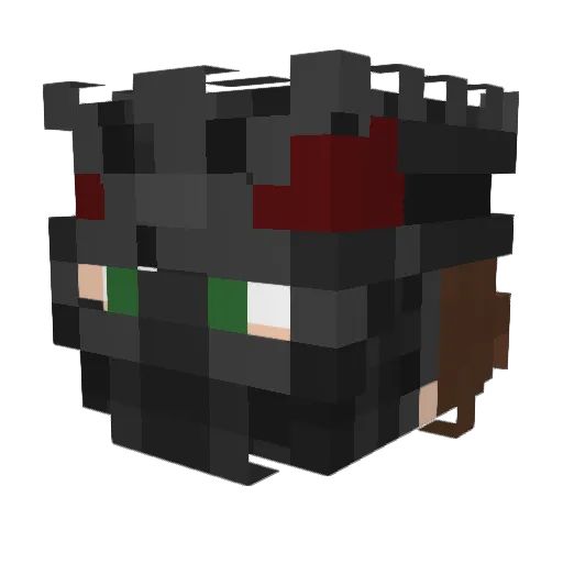 derkeksstopfer Minecraft avatar head, 3D render