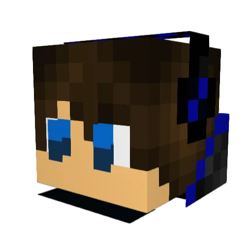 derkka21 Minecraft avatar head, 3D render