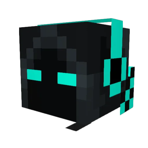 derkom Minecraft avatar head, 3D render