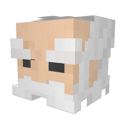 derlith39 Minecraft avatar head, 3D render