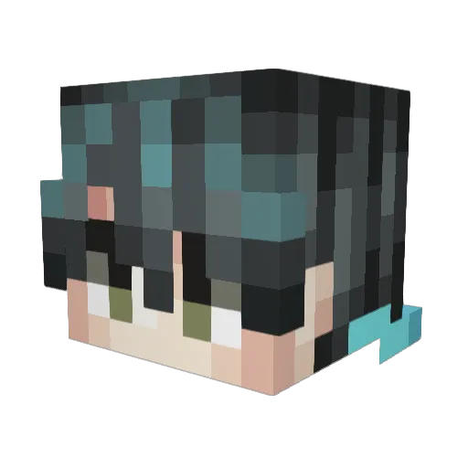 dermurt Minecraft avatar head, 3D render