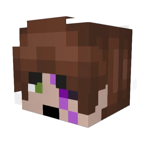 dernevs Minecraft avatar head, 3D render