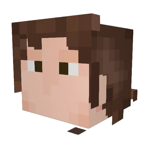 deroeke Minecraft avatar head, 3D render
