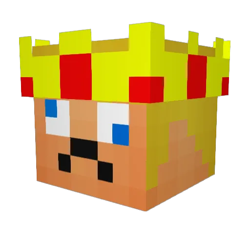 derpaderp13 Minecraft avatar head, 3D render