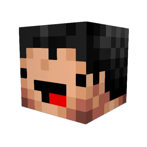derpatar123 Minecraft avatar head, 3D render