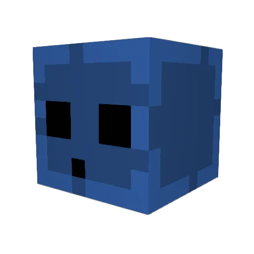 derpieslime Minecraft avatar head, 3D render