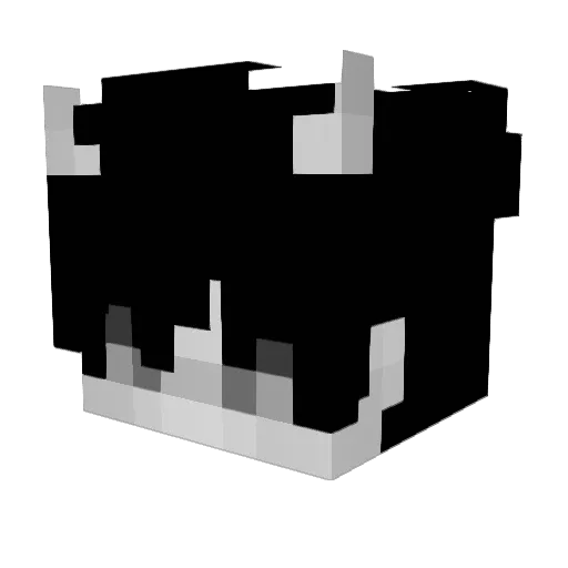 derprokappa Minecraft avatar head, 3D render