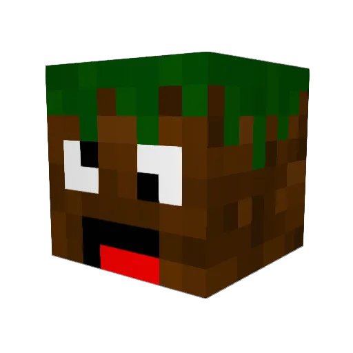 derpsundy Minecraft avatar head, 3D render