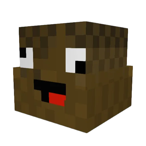 derpybacca19 Minecraft avatar head, 3D render