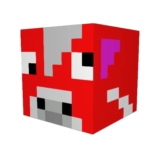 derpycow777 Minecraft avatar head, 3D render