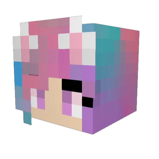 derpyturtle16 Minecraft avatar head, 3D render