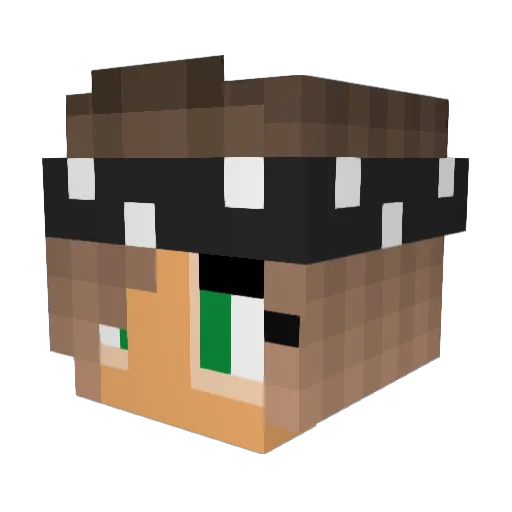 derpyunicorn101 Minecraft avatar head, 3D render