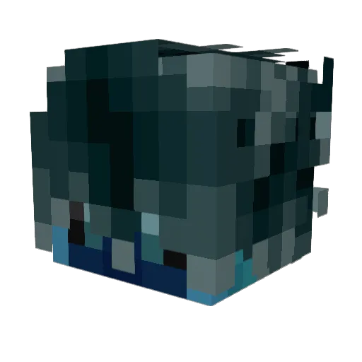 derr Minecraft avatar head, 3D render