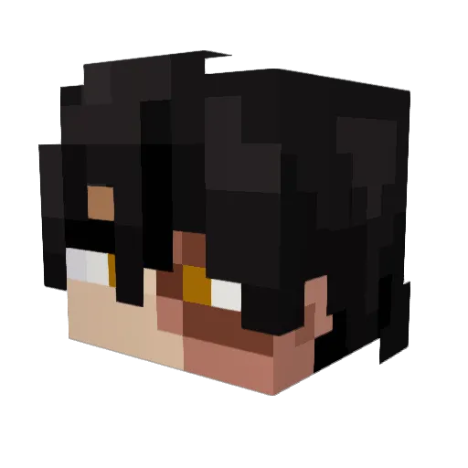 derschreddar Minecraft avatar head, 3D render