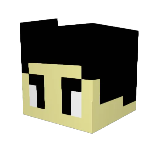 derstii Minecraft avatar head, 3D render