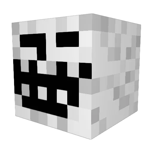 derttttt Minecraft avatar head, 3D render