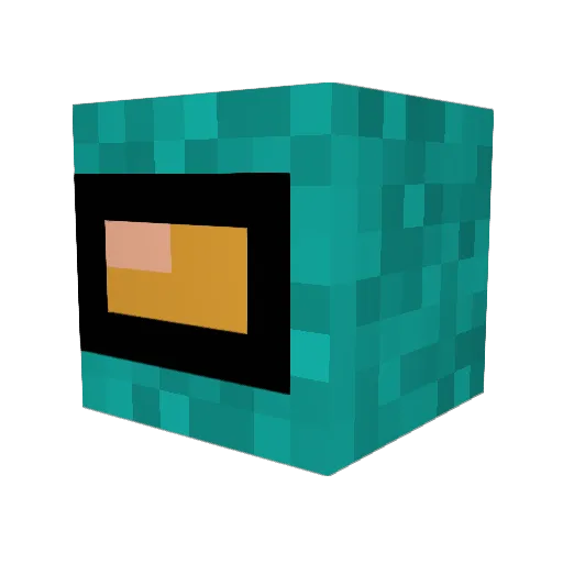 derty9741 Minecraft avatar head, 3D render