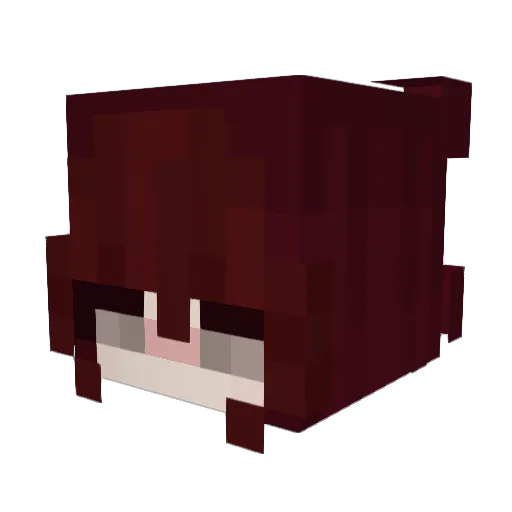 dervia Minecraft avatar head, 3D render
