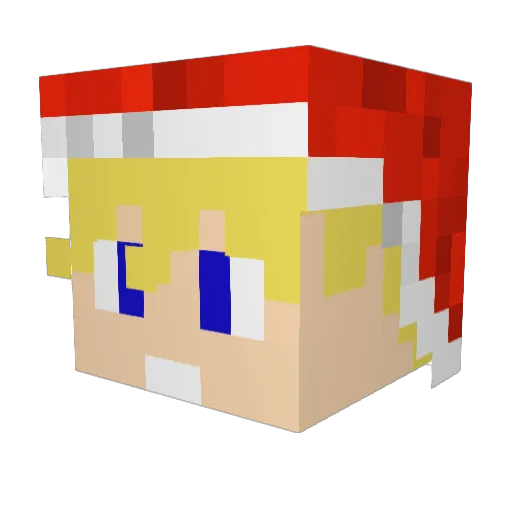 dervy15 Minecraft avatar head, 3D render