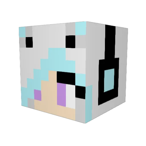derwalkerhaus Minecraft avatar head, 3D render