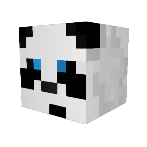 derwck Minecraft avatar head, 3D render