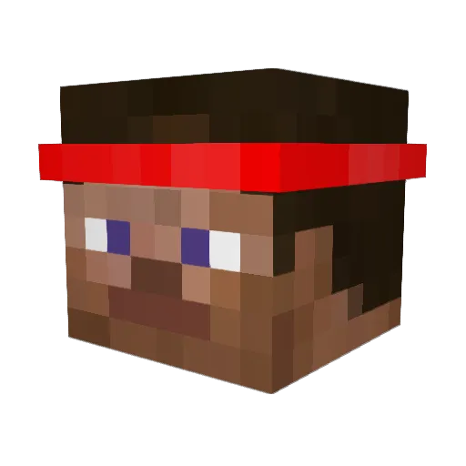 derwitzner Minecraft avatar head, 3D render