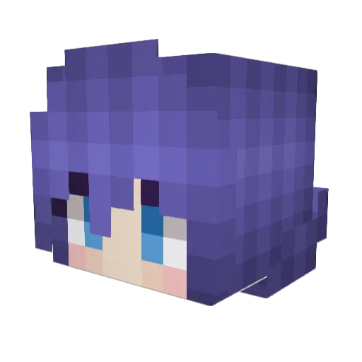 derwizie Minecraft avatar head, 3D render