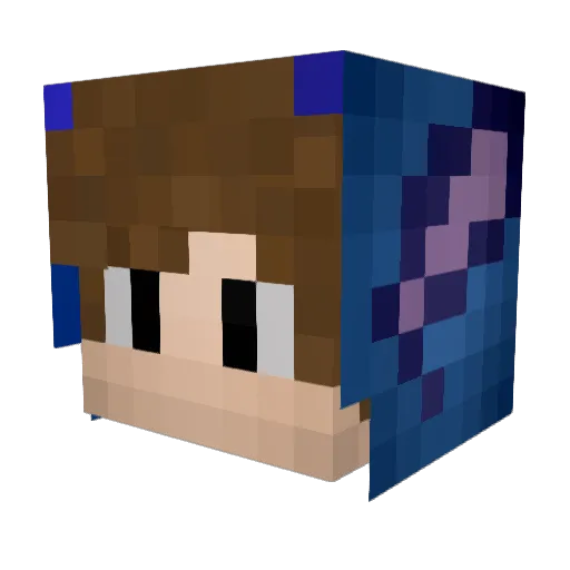 derzyrian Minecraft avatar head, 3D render