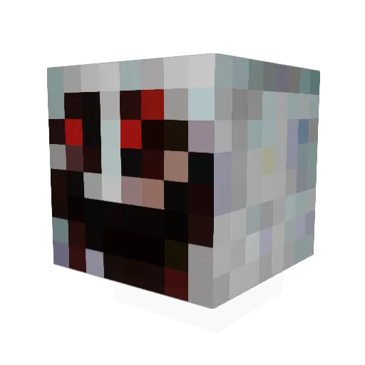 des0ager Minecraft avatar head, 3D render