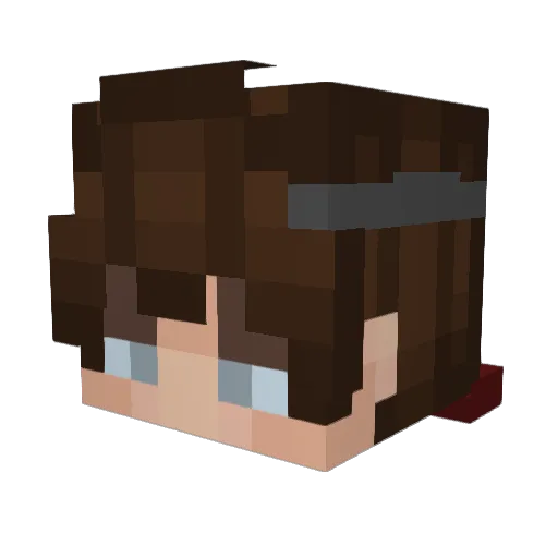 des1de312 Minecraft avatar head, 3D render