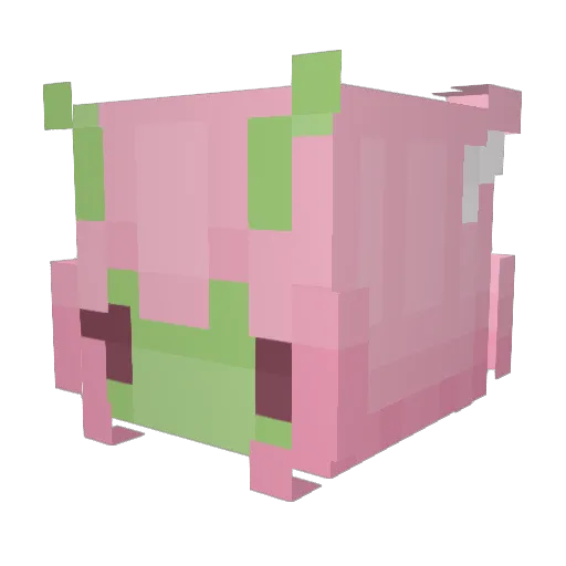 des1ree Minecraft avatar head, 3D render