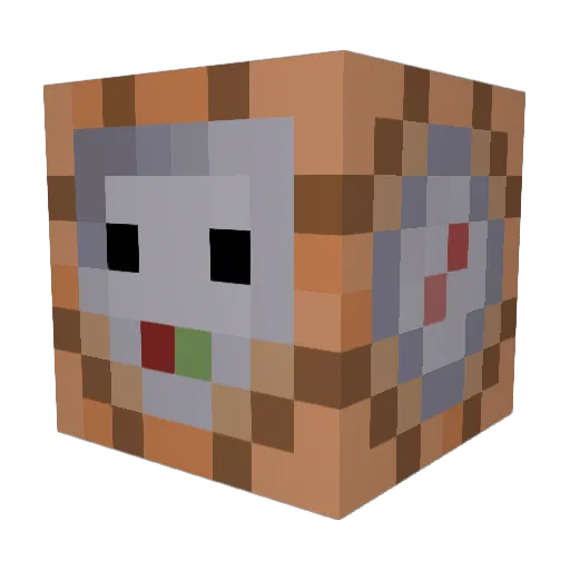 desa_262 Minecraft avatar head, 3D render