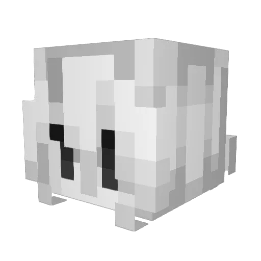 desanniao Minecraft avatar head, 3D render