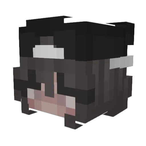 desdentao Minecraft avatar head, 3D render