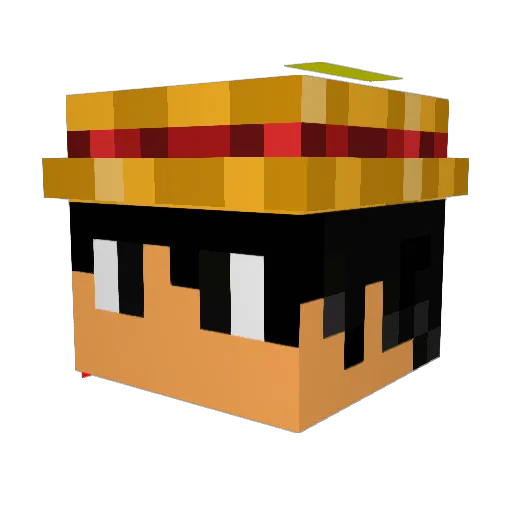 desenderman Minecraft avatar head, 3D render