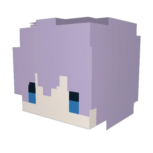 desesperanza Minecraft avatar head, 3D render
