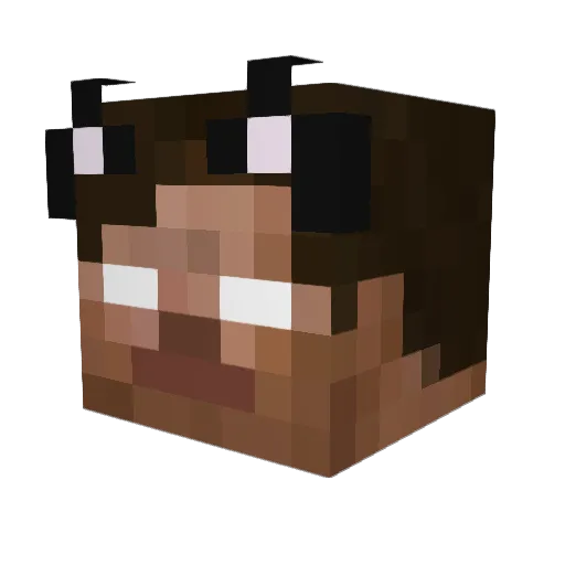 deshort00 Minecraft avatar head, 3D render