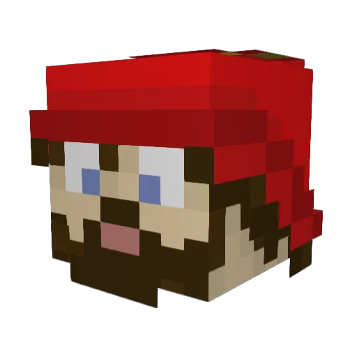 desht Minecraft avatar head, 3D render