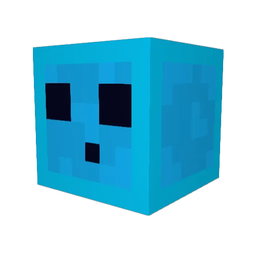 designerforparks Minecraft avatar head, 3D render