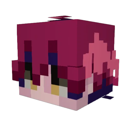 designershades Minecraft avatar head, 3D render
