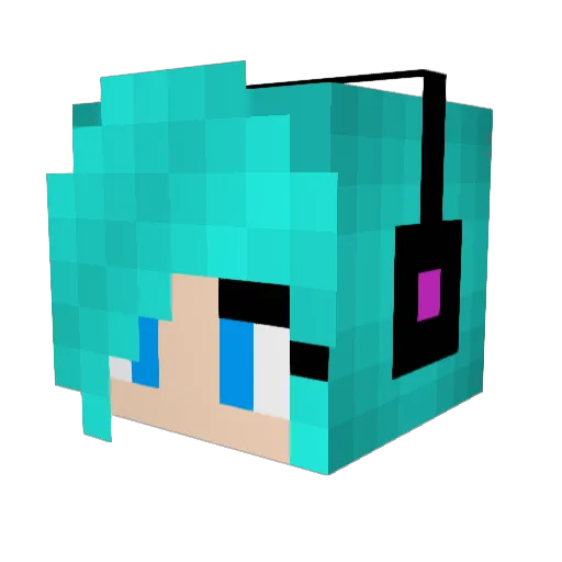 desireqc Minecraft avatar head, 3D render