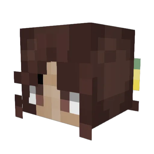 desirraee Minecraft avatar head, 3D render