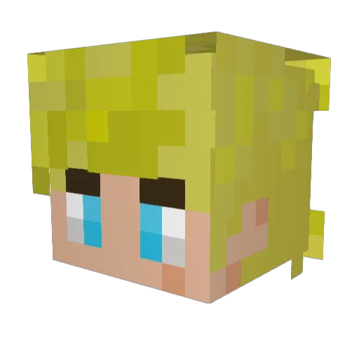 desktopomar Minecraft avatar head, 3D render