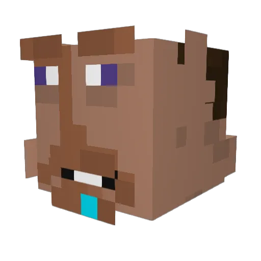 deskyt Minecraft avatar head, 3D render