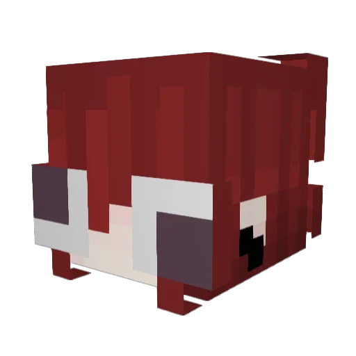 deskzz Minecraft avatar head, 3D render