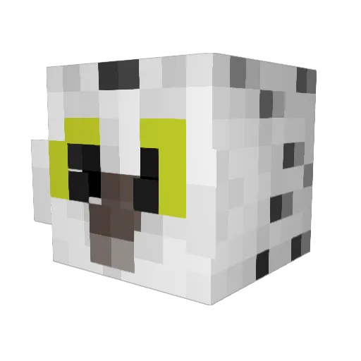 desmeu Minecraft avatar head, 3D render